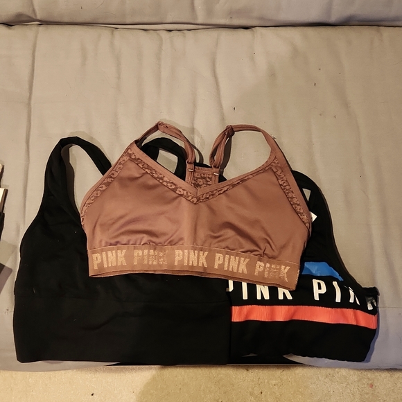 Pink By Victoria's Secret, 3 sports bras being sold together, size medium - Picture 1 of 12